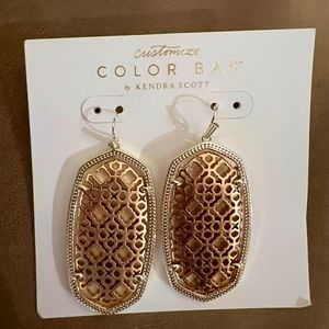 Kendra Scott never worn mixed metal earrings